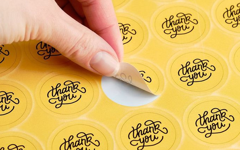 in decal giấy dán thank you