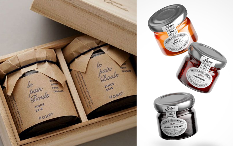 in nhãn giấy kraft nâu