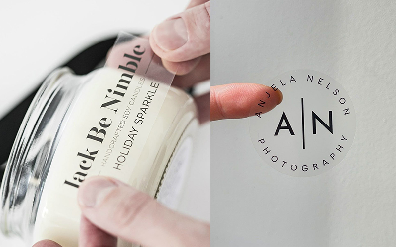 decal trong suốt dán sản phẩm